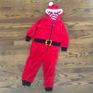 Santa fleece one piece